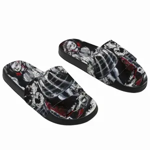 Men Madri In Black Slip On Slippers