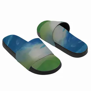 Men Waves Of Grass Right Panel Slip On Slippers