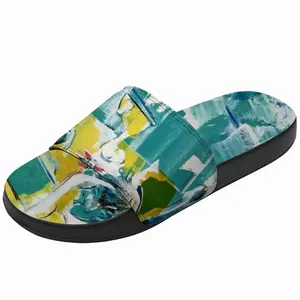 Men Green Point Slip On Slippers