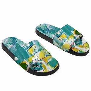 Men Green Point Slip On Slippers