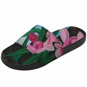 Men Spirit Of Cymbidium Slip On Slippers