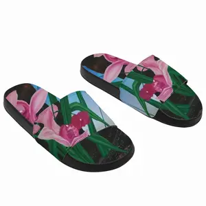 Men Spirit Of Cymbidium Slip On Slippers