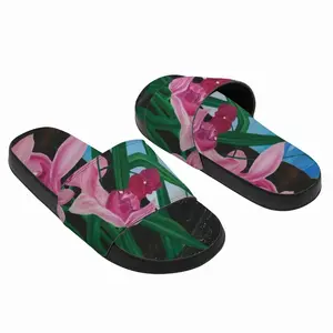 Men Spirit Of Cymbidium Slip On Slippers