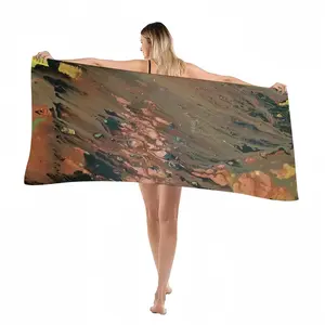 Bronze Abstraction Beach Towel