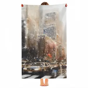 Busy Manhattan Beach Towel