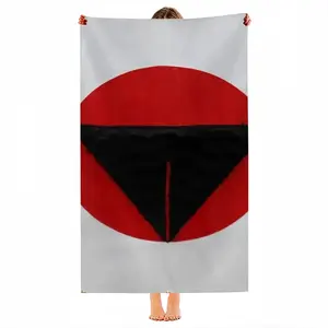 Pubic Flag Japan Beach Towel