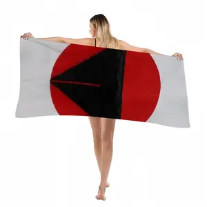 Pubic Flag Japan Beach Towel