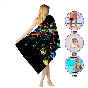 Dancing Cells K Beach Towel