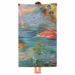 Alligator In Plastic River Beach Towel