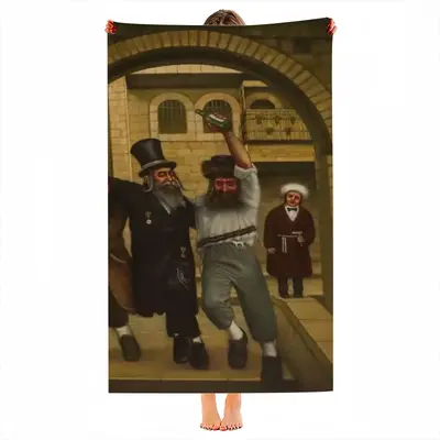 Purim In Jerusalem Beach Towel