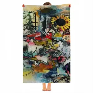 Postcard Beach Towel