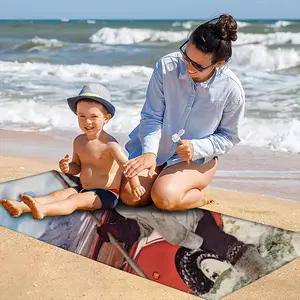 Scout Leads The Way Beach Towel