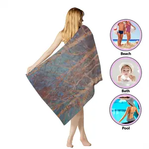 Frosty Evening Beach Towel