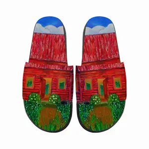 Men Red House I Slip On Slippers