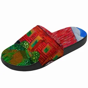 Men Red House I Slip On Slippers