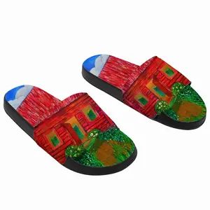 Men Red House I Slip On Slippers