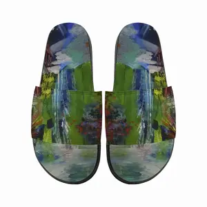 Men Jungle In Blue Slip On Slippers