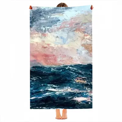 Sunset Sea Beach Towel