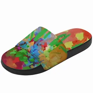 Men Digital Flowers Slip On Slippers