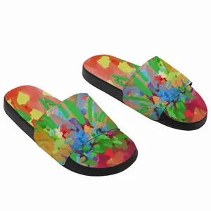 Men Digital Flowers Slip On Slippers