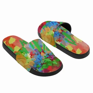 Men Digital Flowers Slip On Slippers