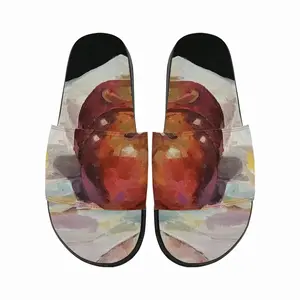 Men Apples On A Table Slip On Slippers