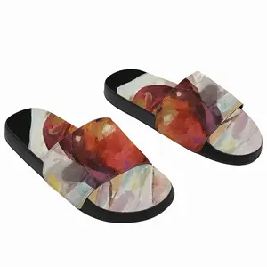 Men Apples On A Table Slip On Slippers