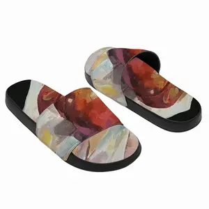 Men Apples On A Table Slip On Slippers