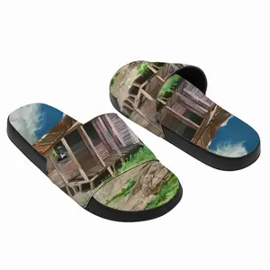 Men Blues Musician And Farmer Slip On Slippers