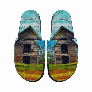 Men Barn By The Side Of The Road Slip On Slippers