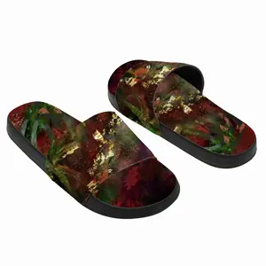 Men Red And Gold Selva Slip On Slippers