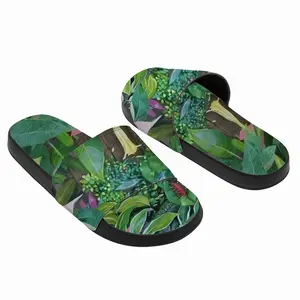 Men Bluebird In The Garden Slip On Slippers