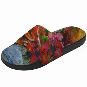 Men Red Jungle Slip On Slippers