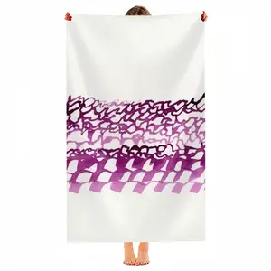 Calligraphic Landscape 004 Beach Towel