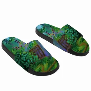 Men Backyard Fence Slip On Slippers