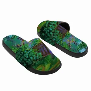 Men Backyard Fence Slip On Slippers