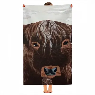 Bull - Red Bull Taurus Animals Buffalo Wild Beach Towel