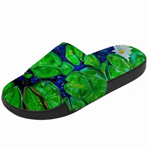 Men Water Lilies On The Blue Lake Slip On Slippers