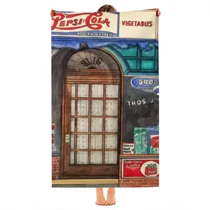 Grocery Store New York City Beach Towel