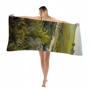 Country Landscape Realism Beach Towel