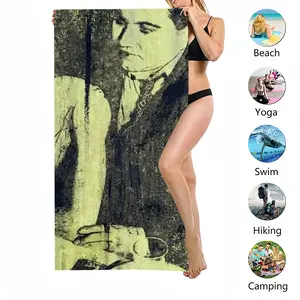 Violette Morris Acid Beach Towel