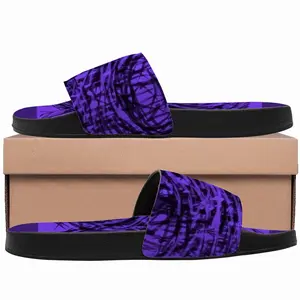 Men Purple Swirl Slip On Slippers