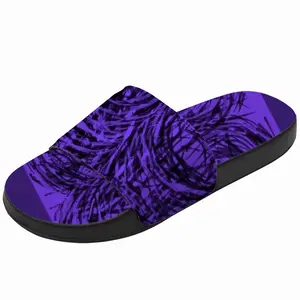 Men Purple Swirl Slip On Slippers