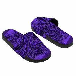 Men Purple Swirl Slip On Slippers