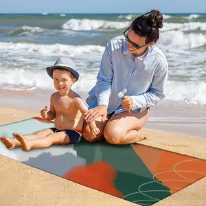 Modern Extra Large Orange Beach Towel