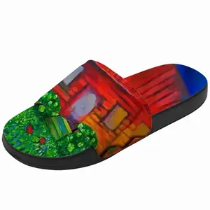 Men Red House With Miles Slip On Slippers