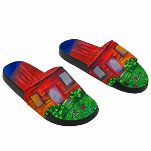 Men Red House With Miles Slip On Slippers