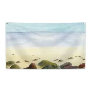 Beach With Stones Four Hole Flag (Multi-Size)