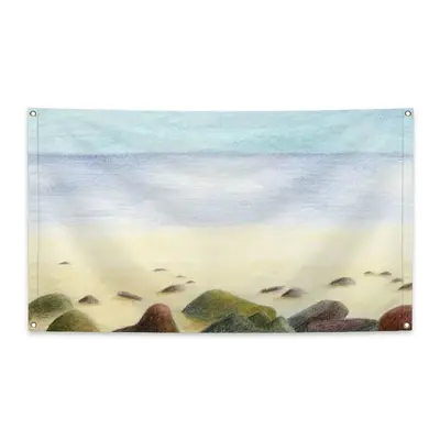 Beach With Stones Four Hole Flag (Multi-Size)