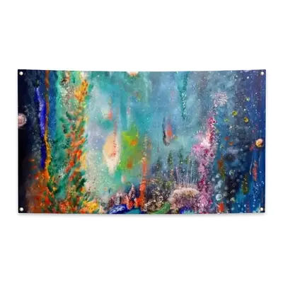 Underwater Universe Four Hole Flag (Multi-Size)